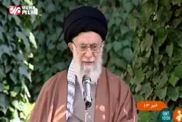 ببینید/ رهبر انقلاب: دستگاه‌های مسئول باید جداً در مقابل آسیب زدن به درختان بایستند