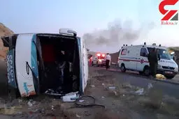 یک کشته و 21 مصدوم در اثر واژگونی سرویس کارگران شرکت نفت