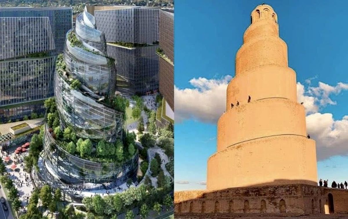 برج مارپیچی و لاکچری در آمازون +عکس