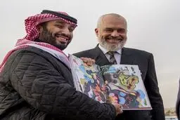 نخست‌وزیر آلبانی با یک هدیه نفیس بن‌سلمان را غافلگیر کرد + عکس