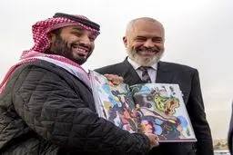 نخست‌وزیر آلبانی با یک هدیه نفیس بن‌سلمان را غافلگیر کرد + عکس