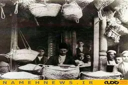 مغازه(دکان)برنج فروشی ۱۰۰سال پیش/ عکس