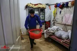 تصاویری از خسارت باران سیل‌آسا در اهر