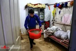 تصاویری از خسارت باران سیل‌آسا در اهر