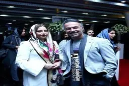 تصویری از دانيال حكيمى در كنار همسرش