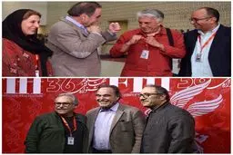 تصویری از بوکس اولیور استون و رضا کیانیان در جشنواره جهانی فجر