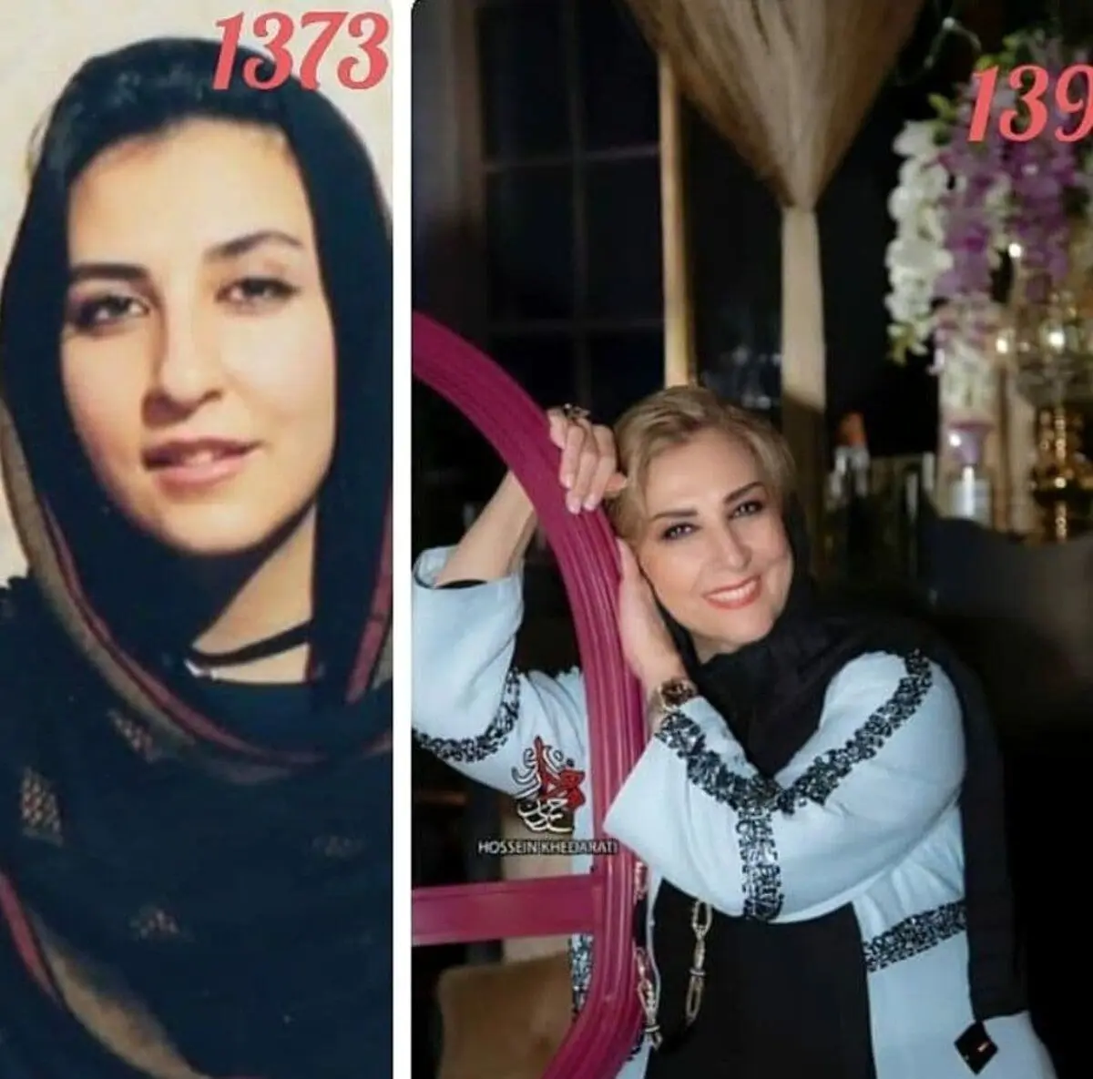 عکس دیده نشده مرجانه گلچین در گذر زمان