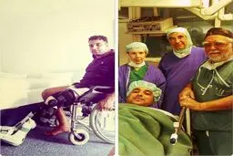 احسان حدادی پس از عمل جراحی در آلمان/عکس