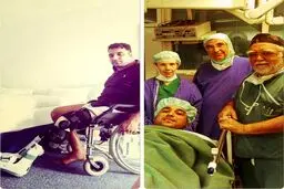 احسان حدادی پس از عمل جراحی در آلمان/عکس
