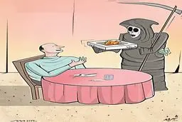 بفرمایید مرغ غیر بهداشتی/ کاریکاتور