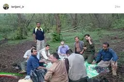 طبیعت گردی رئیس مجلس در جنگل های مازندران/عکس