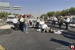 حمام خون در بزرگراه شهید حکیم تهران+ تصاویر تکاندهنده