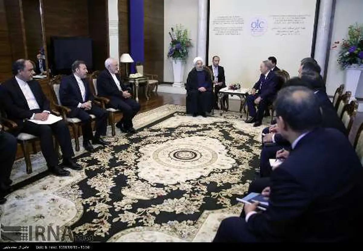 تصاویری از دیدار رؤسای جمهور ازبکستان، قزاقستان و آذریایجان با روحانی