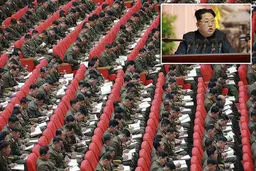 "چرت زدن" افسران در سخنرانی کیم جونگ اون +عکس