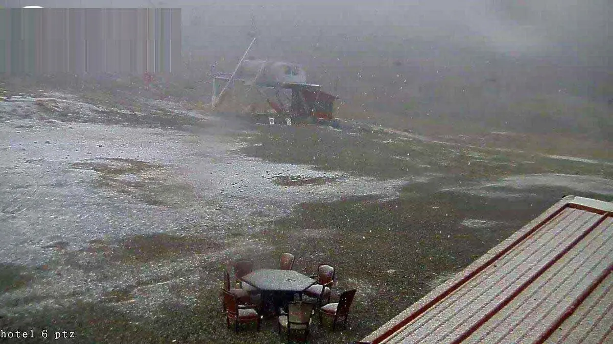 اولین برف تهران در سال ۹۶/عکس