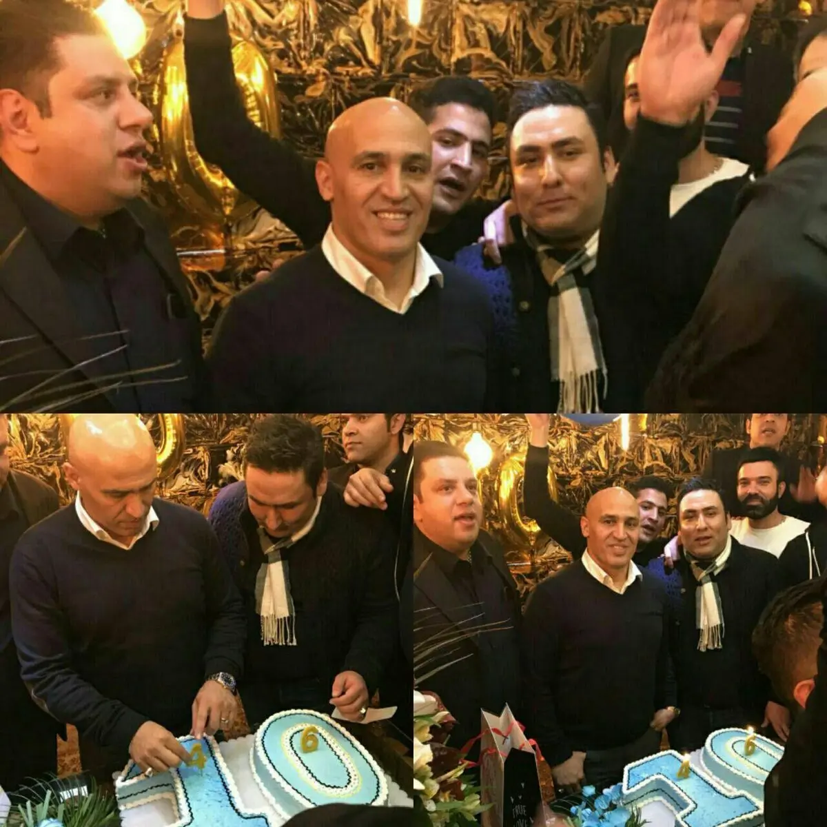 تصویری از جشن تولد و کیک متفاوت علیرضا منصوریان در 46 سالگی