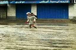 تصویری دیدنی از بارندگی امروز اهواز / عکس