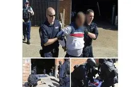 عکس های لحظه تحقیرآمیز بازداشت 2 ایرانی در استرالیا