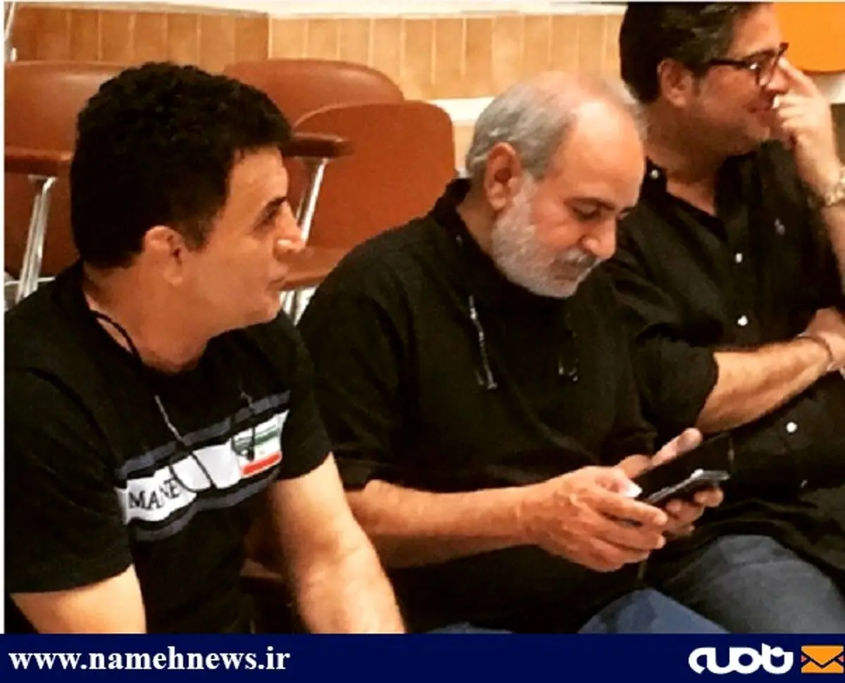 پرویز پرستویی در کنار محمد بنا/ عکس