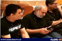 پرویز پرستویی در کنار محمد بنا/ عکس
