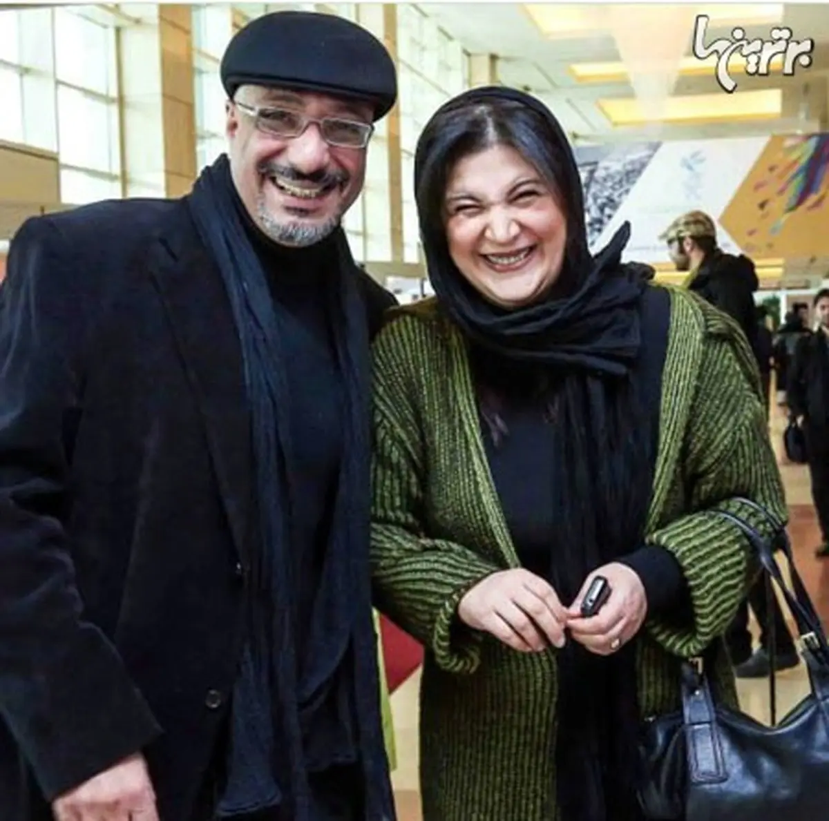 خنده های شیرین زوج دوست داشتنی سینما/عکس