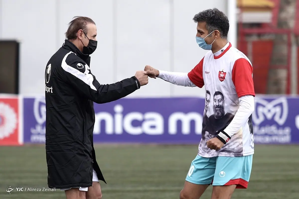 تصاویر دیده نشده از رقابت دوستانه منتخب سرخابی با رسانه ورزش