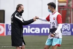 تصاویر دیده نشده از رقابت دوستانه منتخب سرخابی با رسانه ورزش