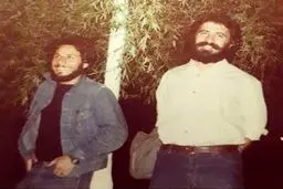 عکس زیرخاکی از مجید قناد با تیپ دانشجویی در دهه 50