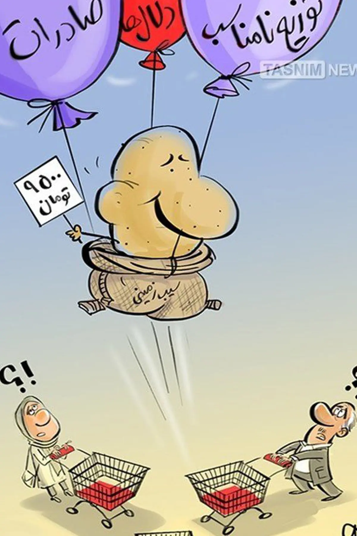 پرواز بلند سیب زمینی!