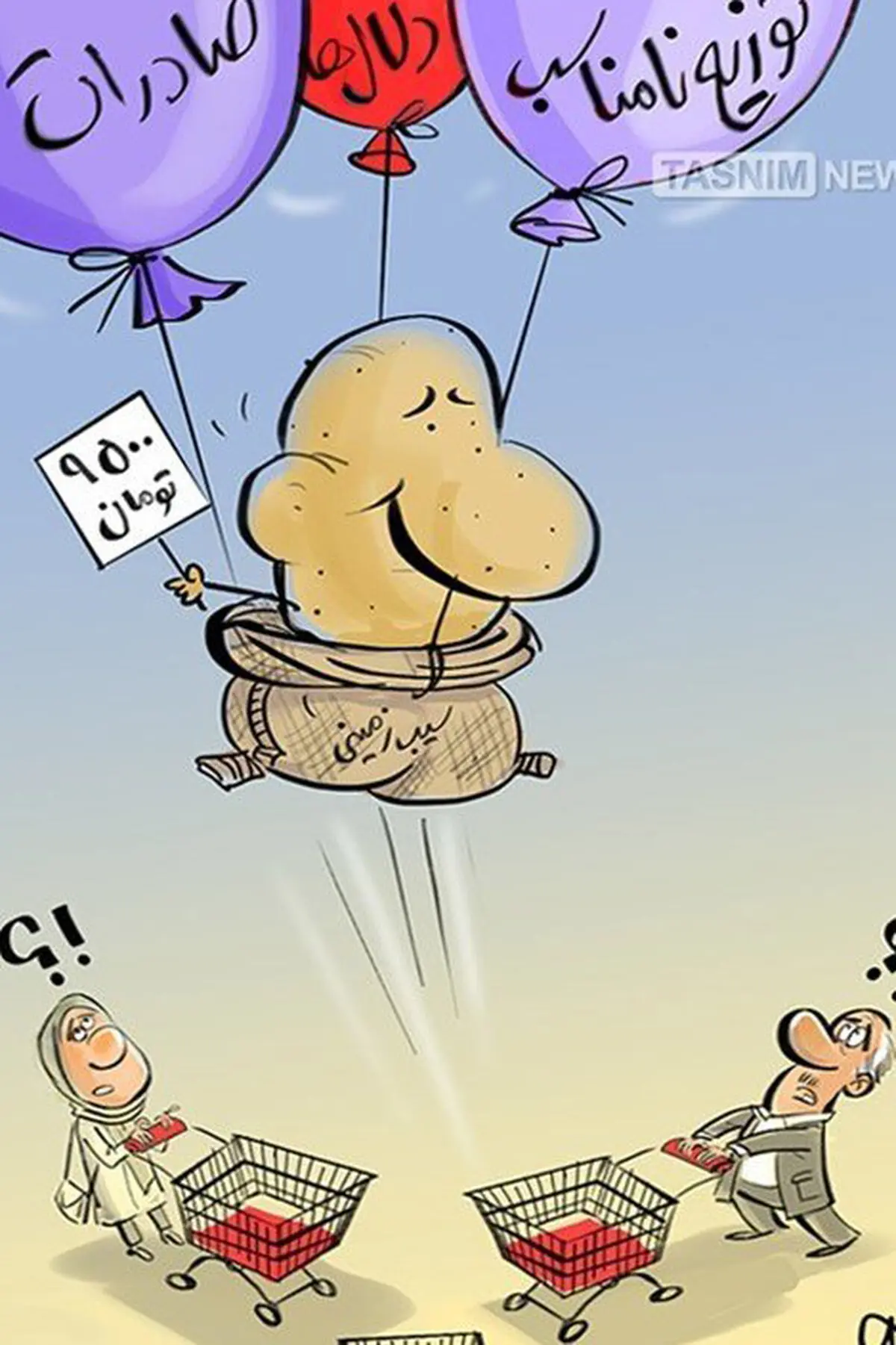 پرواز بلند سیب زمینی!