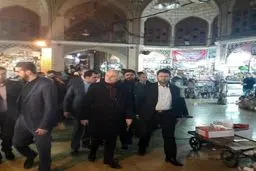 گشت و گذار وزیرخارجه فرانسه در بازار تهران/عکس