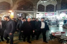 گشت و گذار وزیرخارجه فرانسه در بازار تهران/عکس