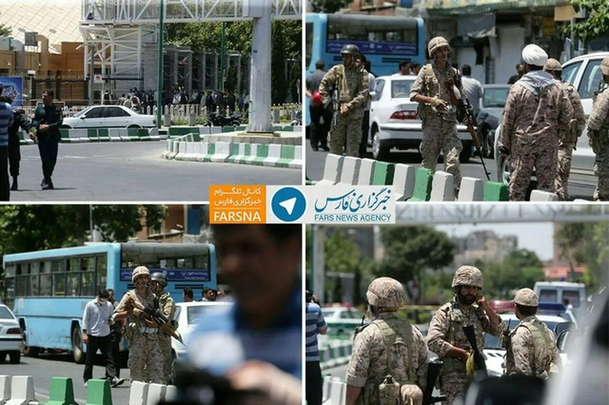 تک تیراندازهای سپاه پاسداران اطراف مجلس/عکس