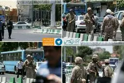 تک تیراندازهای سپاه پاسداران اطراف مجلس/عکس