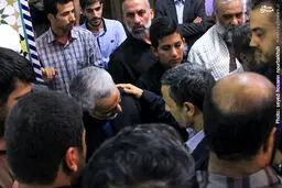 خوش و بش سردار سلیمانی با احمدی‌نژاد/عکس