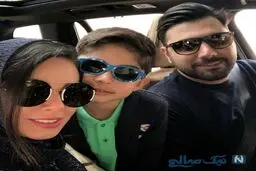 عکس/ احسان خواجه امیری و همسر و پسرش ارشان