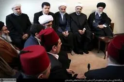 چند سکانس تصویری از دیدار وزیر اوقاف سوریه و هیأت همراه با رهبر انقلاب
