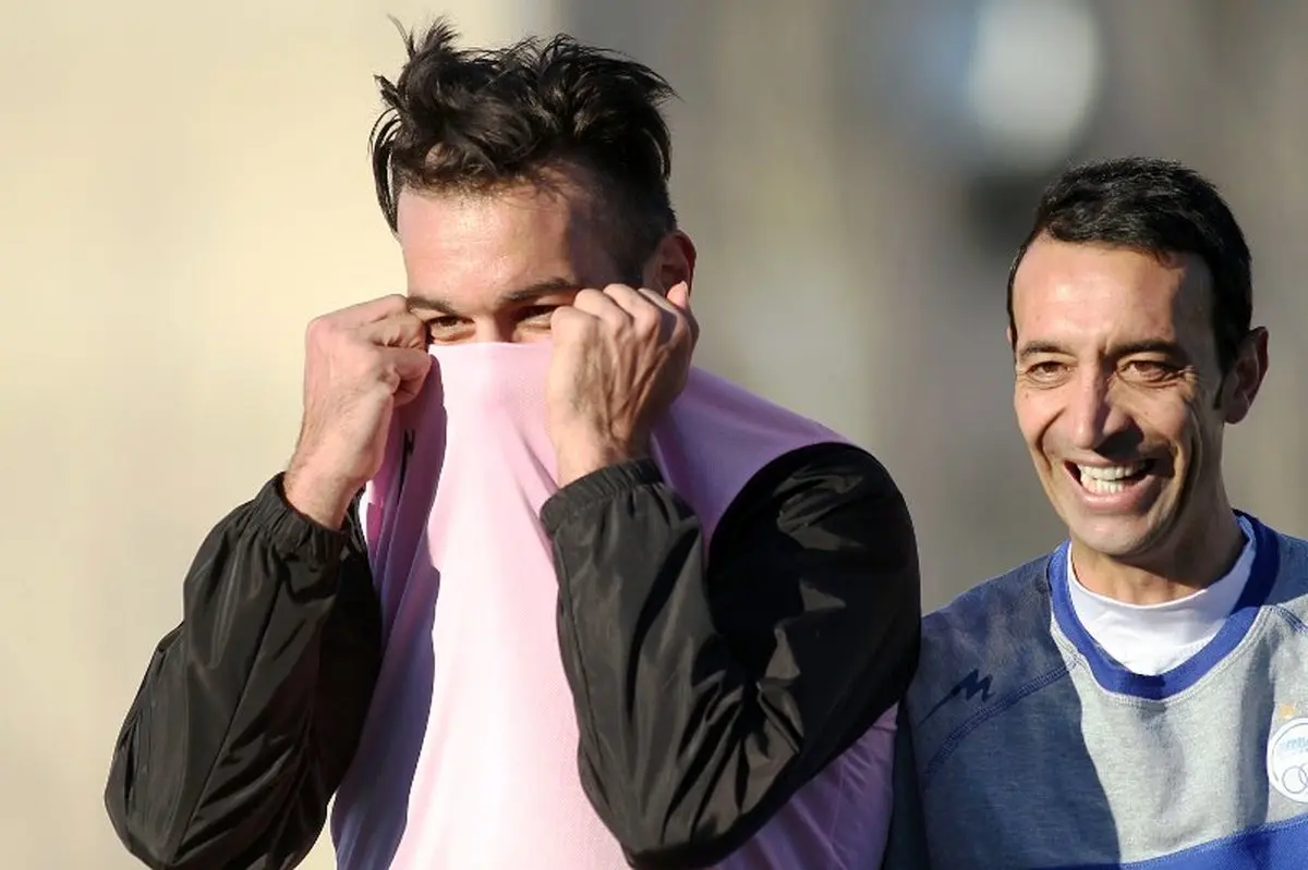 شیطنت‌های خاص عمران‌زاده در تمرین (عکس)