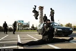 تصویر دیدنی از آمادگی بدنی نیروهای یگان ویژه ناجا