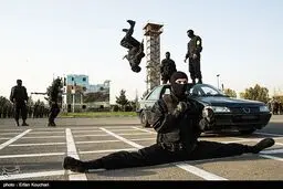 تصویر دیدنی از آمادگی بدنی نیروهای یگان ویژه ناجا