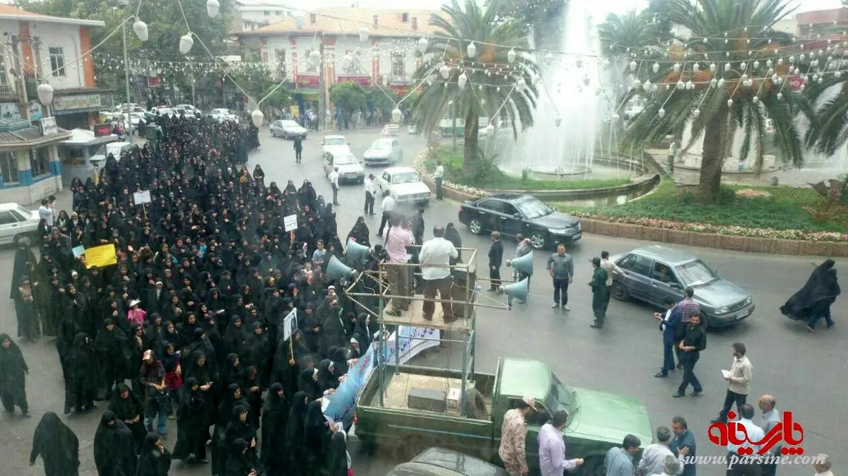 عکس:راهپیمایی عفاف و حجاب در قائم شهر