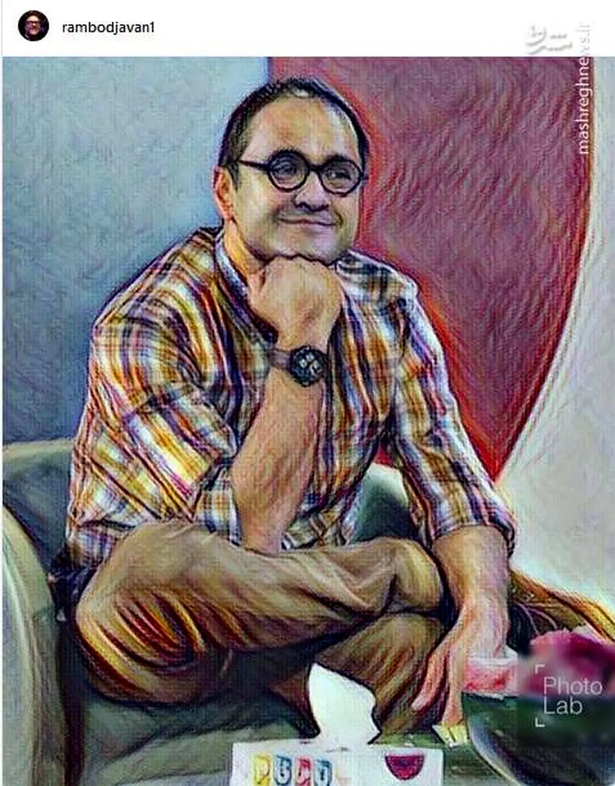 این عکس یعنی دلتنگی متفاوت رامبد جوان