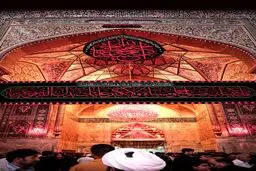 تصویری زیبا از ایوان طلای حرم امام حسین(ع)