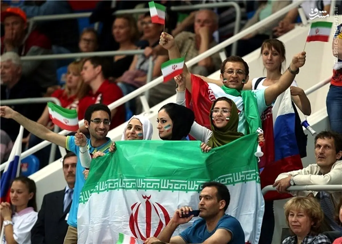 عکس/ بانوان هوادار ایران در روسیه