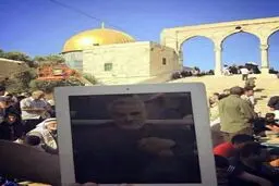 سردار سلیمانی در بیت المقدس /عکس
