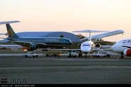 هواپیمایی که رئیس جمهور ویتنام با آن به تهران آمد/  عکس