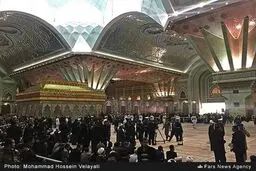حواشی تشییع پیکر آیت الله هاشمی در حرم امام/تصاویر