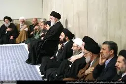 احمدی نژاد در مراسم ترحیم آیت الله هاشمی رفسنجانی/عکس