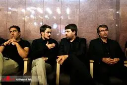 فرزند سید حسن خمینی در مراسم ترحیم مجید نائینی/عکس