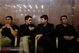 فرزند سید حسن خمینی در مراسم ترحیم مجید نائینی/عکس